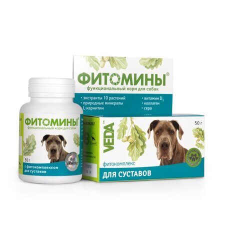 ФИТОМИНЫ Функциональный корм для собак с фитокомплексом для суставов 50 г